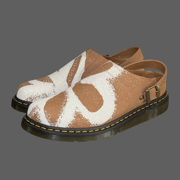 Dr. Martens Isham Sandal Archive Floral Light Brown/White NWOB US13M - Picture 1 of 9